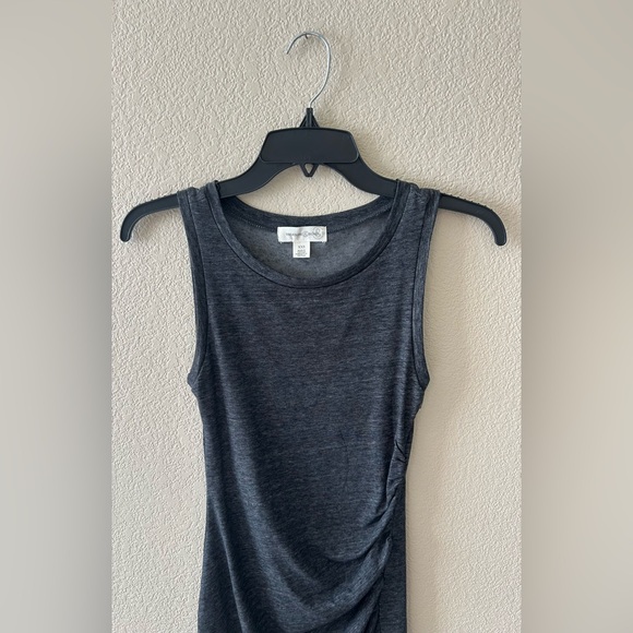 NEW Treasure & Bond Ruched Dress In Grey Size XXS - Picture 2 of 8